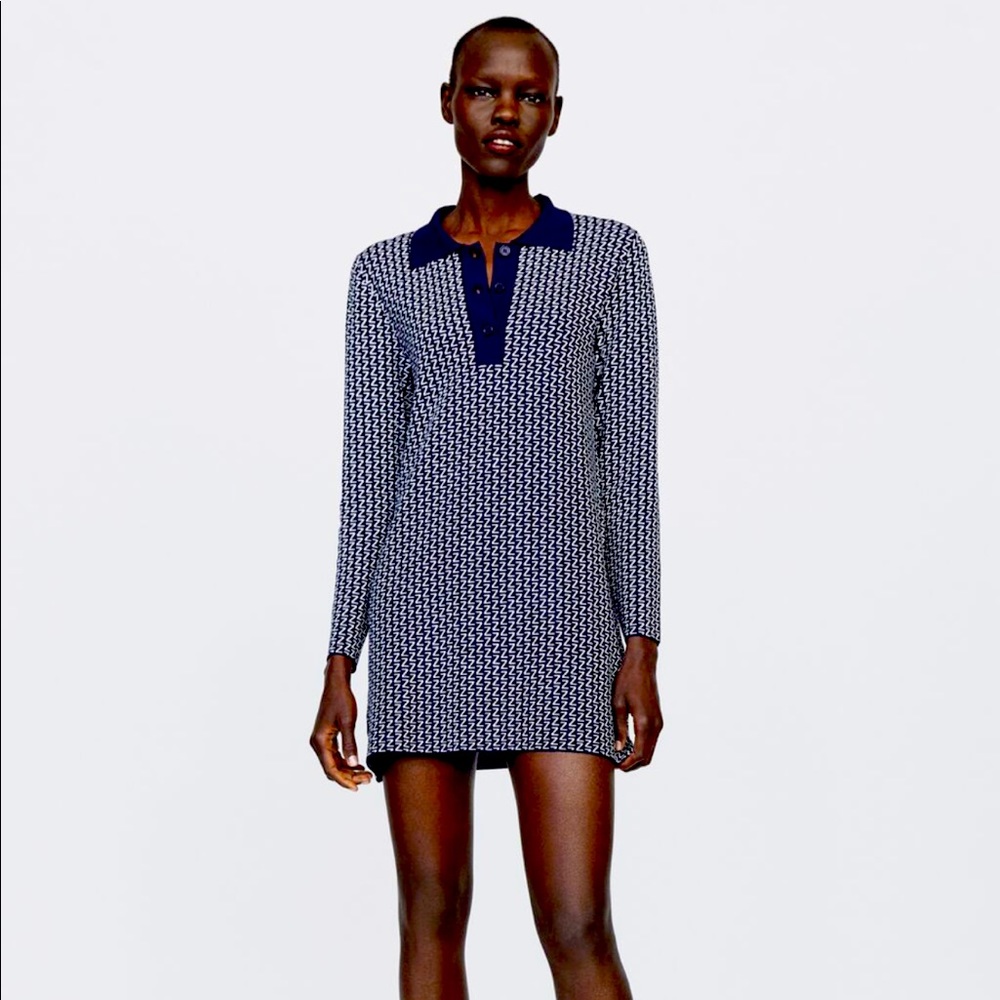 Zara Logo Polo Dress